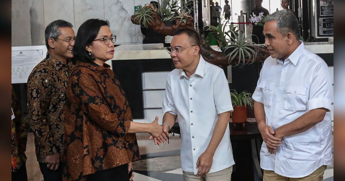 FOTO: Momen Tim Sinkronisasi Prabowo-Gibran Temui Sri Mulyani, Blak-blakan Sudah Dua Bulan Intens Komunikasi