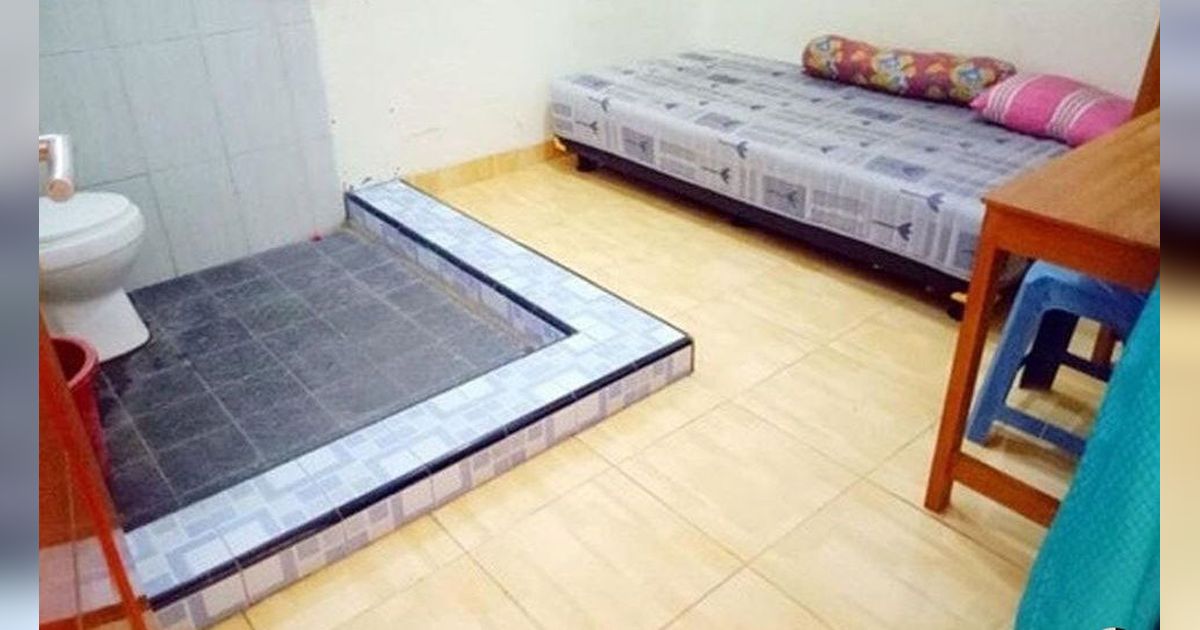 Viral Kos Fasilitas Kamar Mandi Dalam Versi Low Budget Tanpa Pembatas Bikin Netizen Heran