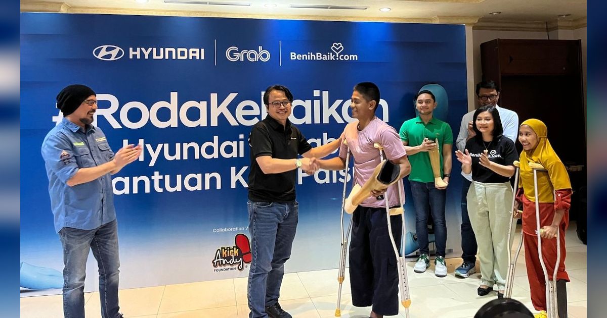 Hyundai dan Grab Salurkan Alat Bantu Gerak serta Kursi Roda kepada Penyandang Disabilitas