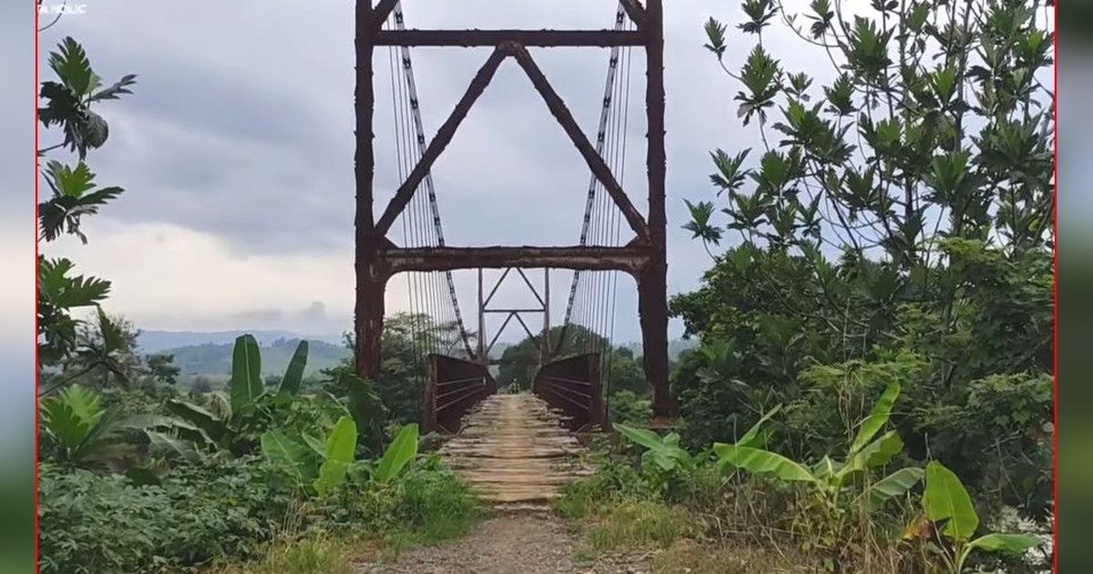Melihat Jembatan Gantung Tua Tersembunyi Berusia 1 Abad Lebih di Kendal, Bekas Rel Kereta