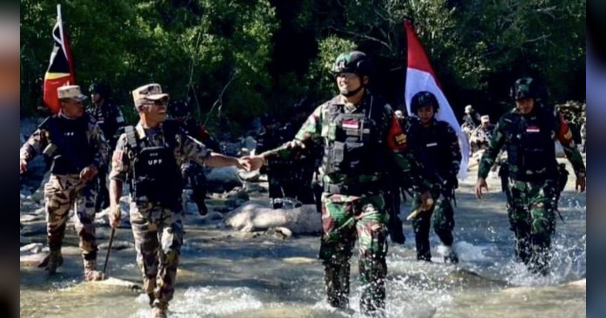 TNI dan Tentara Timor Leste Bersatu Patroli Cek Perbatasan di NTT