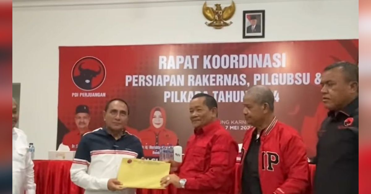 Cuma Ada Foto Ma'ruf di Dinding, DPD PDIP Sumut: Foto Jokowi Jatuh Waktu Pasang Back Drop