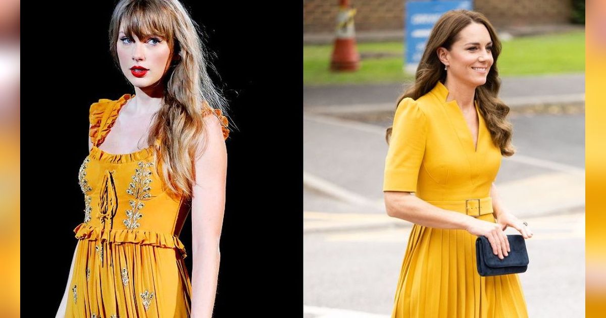 7 Momen Taylor Swift dan Kate Middleton Pakai Baju yang Serupa