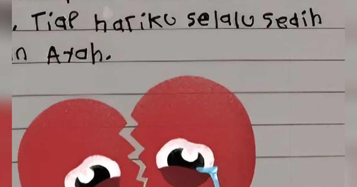 Baca Tugas Menulis Anak Soal Keluarga, Ibu Merasa Sangat Sedih
