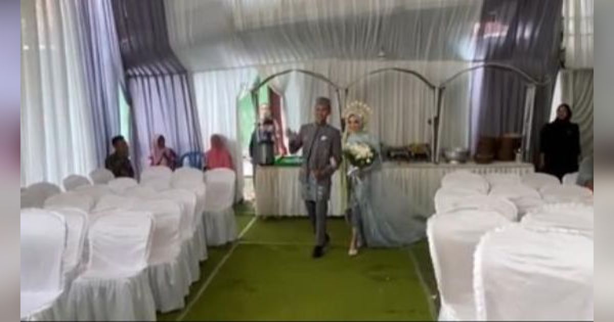 Viral! Acara Kirab Pengantin Pernikahan di Purbalingga Cuma Disaksikan Bangku Kosong, Alasannya Bikin Nyesek