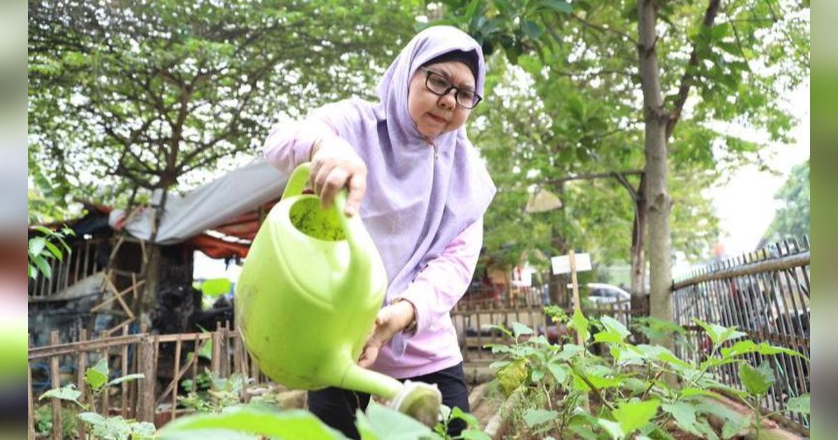 Kisah Emak-Emak di Nusa Jaya Tangerang Tanam Sayur di Lahan Kosong, Bantu Pangan Warga di Tengah Mahalnya Bahan Pokok