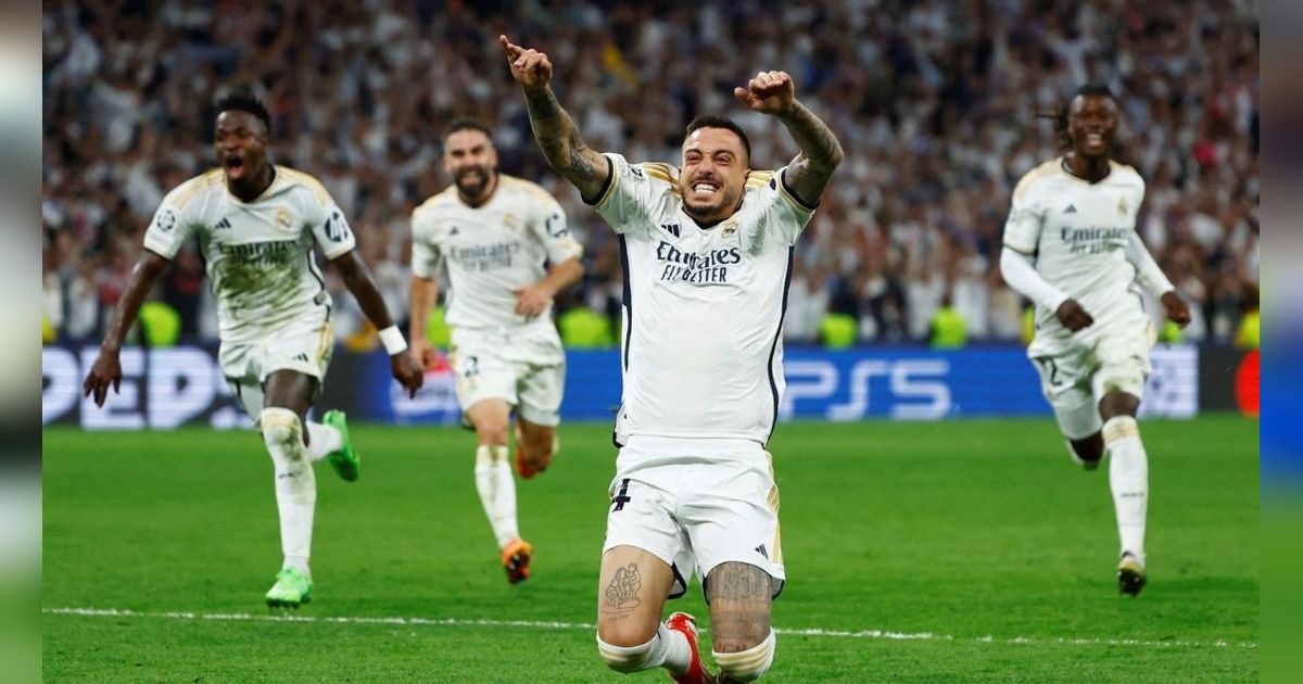 FOTO: Aksi Joselu Jadi Dewa Penyelamat Real Madrid Lolos ke Final Liga Champions 2023/2024 Usai Bungkam Bayern Munich 2-1