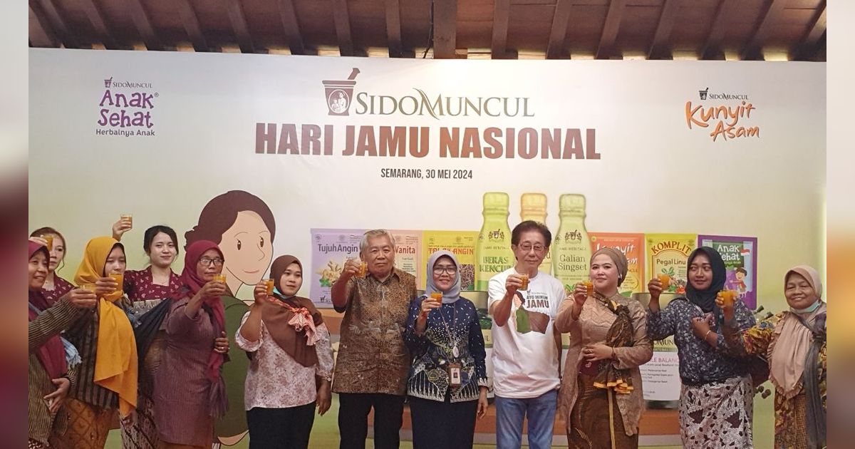 Sido Muncul Rayakan Hari Jamu Nasional 2024 Bersama 100 Pedagang Jamu di Semarang