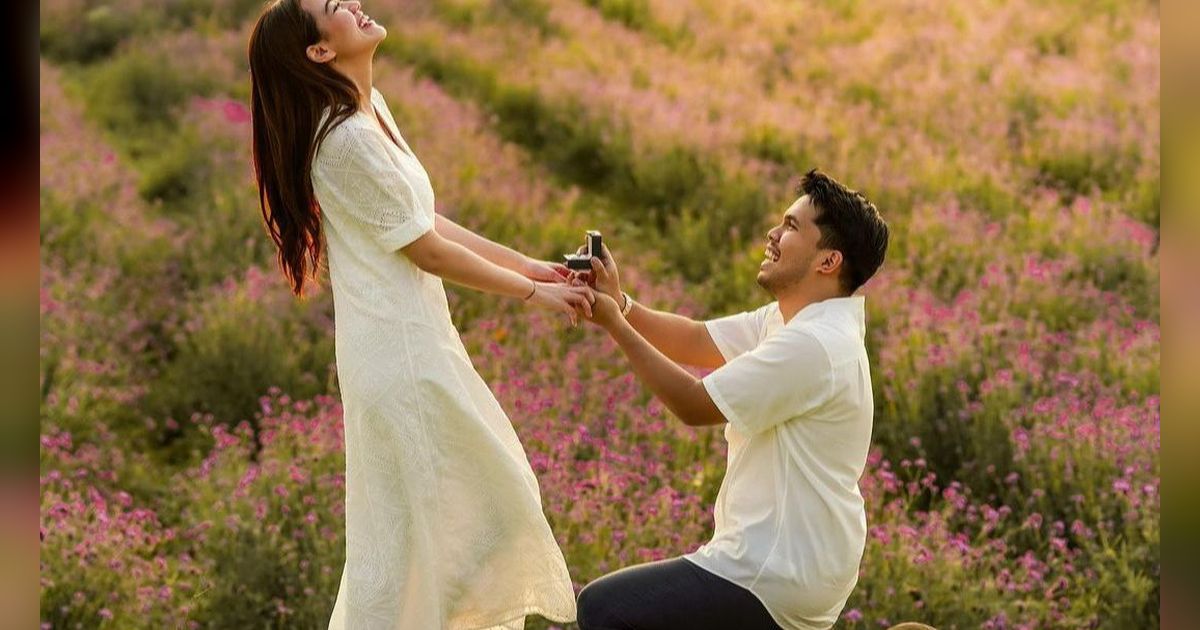 Thariq Halilintar dan Aaliyah Massaid Spill Gaun Pengantin Merah Diduga Bakal Dipakai di Pernikahan