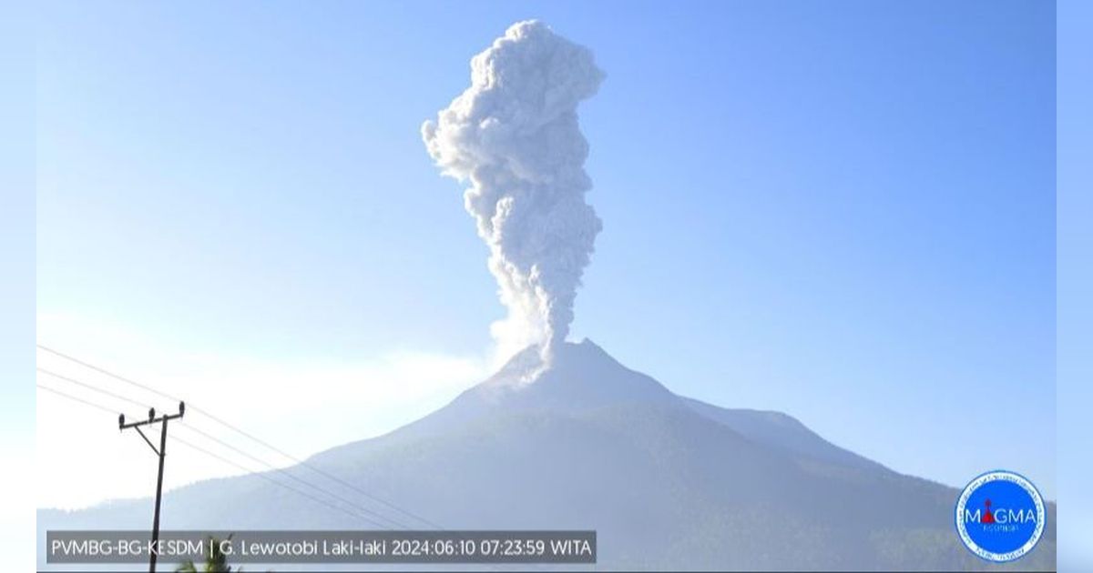 Erupsi Lagi, Status Gunung Lewotobi Laki-Laki Naik Jadi Level Siaga