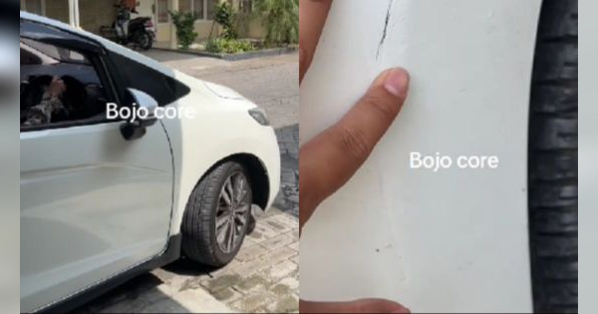 Ini hasilnya jika mobil dibawa oleh istri, semua bodi lecet!