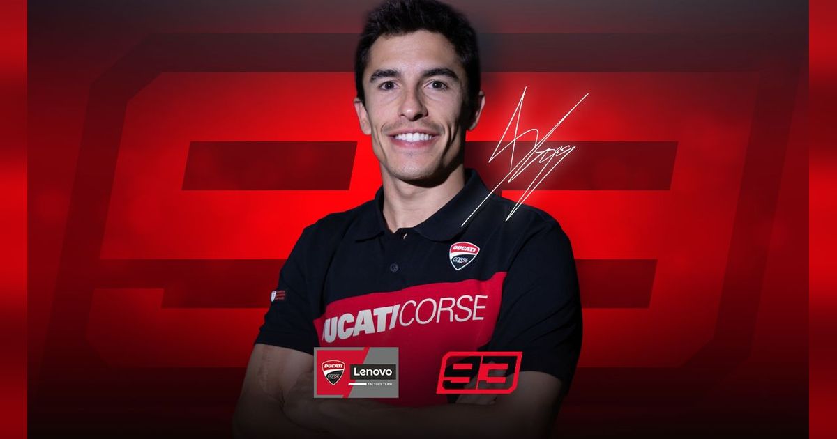 Tahun depan, Marc Marquez akan berpasangan dengan Bagnaia di Tim Ducati Lenovo.