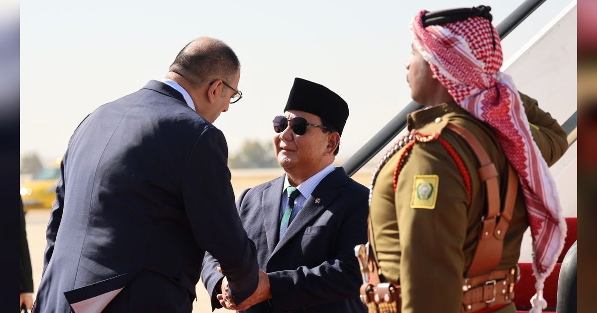 Tiba di Yordania, Prabowo akan Wakili Jokowi di Konferensi Tanggap Darurat Gaza