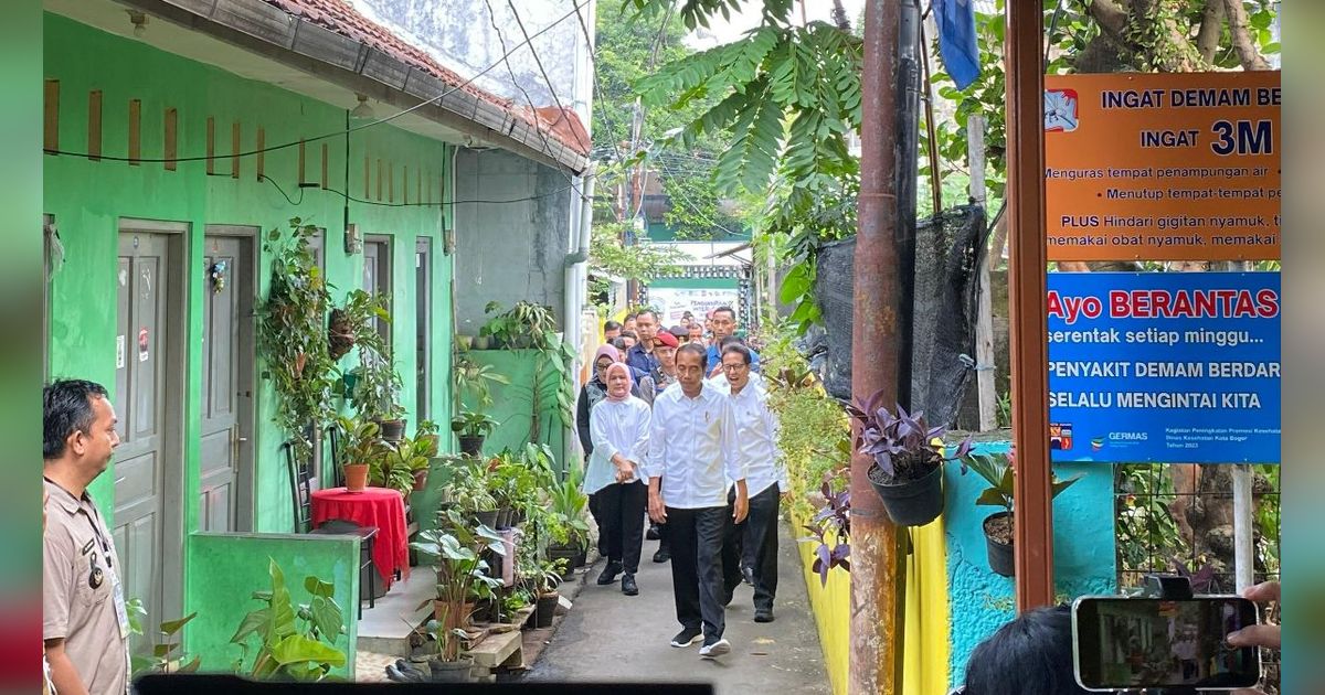 Jokowi Tinjau Langsung Pencegahan Stunting di Posyandu Bogor