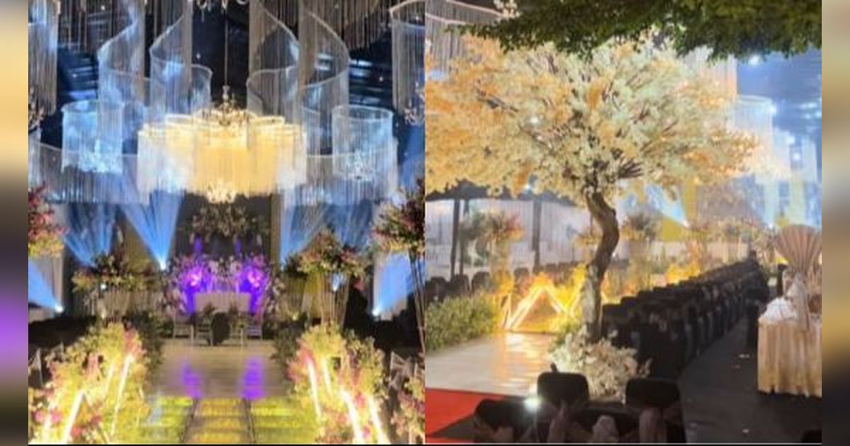 Viral Dekorasi Pernikahan di Lapangan Disulap Bagai Gedung Mewah