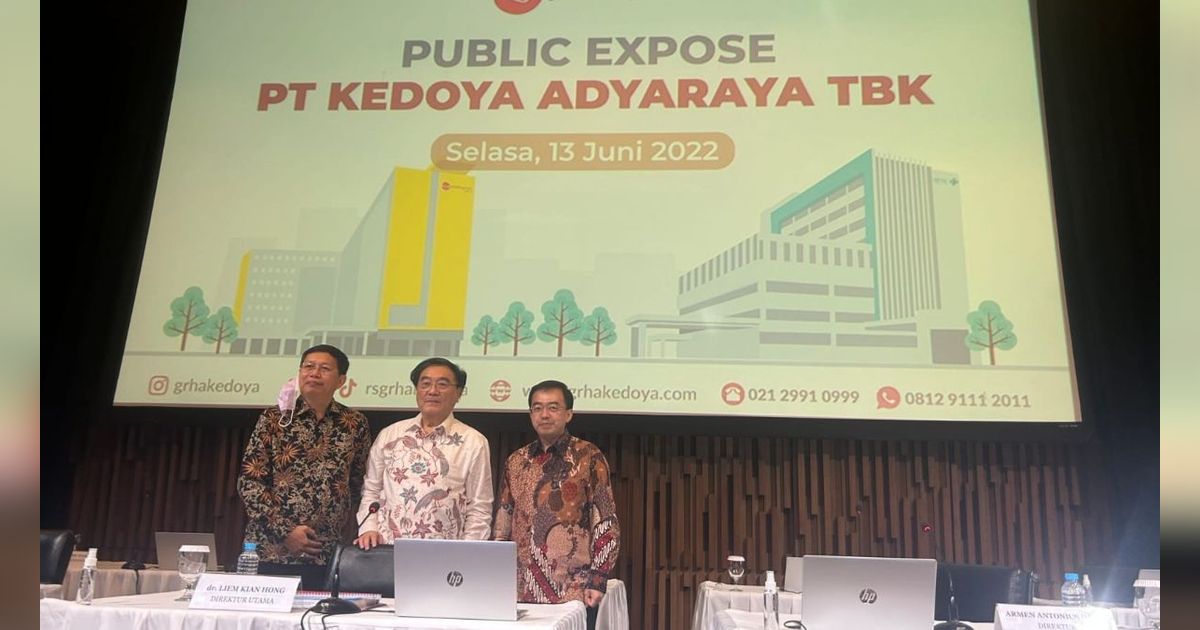 Kuartal I Tahun 2024, PT Kedoya Adyaraya Bukukan Pendapatan Rp117,5 Miliar