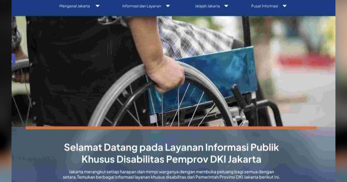 Pemprov DKI Luncurkan Laman Landas Khusus Disabilitas