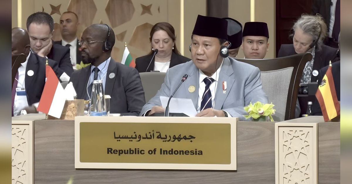 VIDEO: Pidato Menggetarkan Prabowo di KTT Gaza Tegaskan Sikap Indonesia Bela Palestina