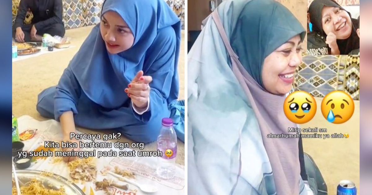 Perempuan Ini Bertemu Sosok Wanita Mirip Mendiang Ibunya saat di Tanah Suci, Ekspresinya Bikin Haru