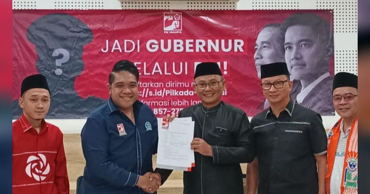 Ketua FBR Lutfi Hakim Daftar Bakal Cagub Jakarta 2024 dari PSI