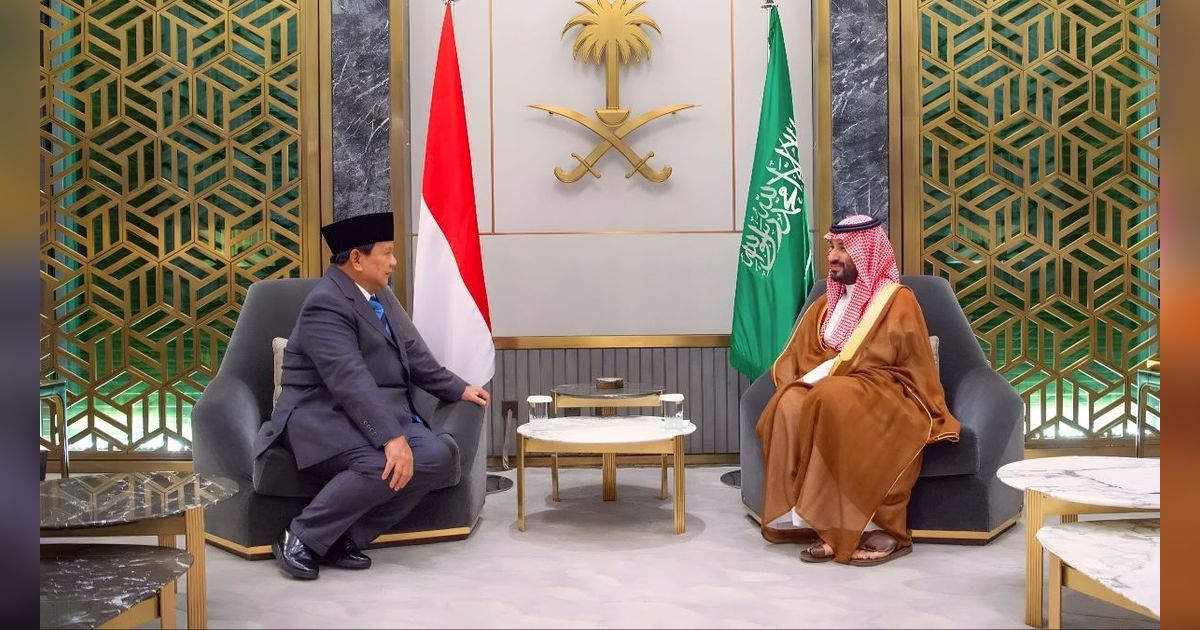 Bertemu Pangeran MBS di Arab Saudi, Prabowo Bahas Situasi Palestina