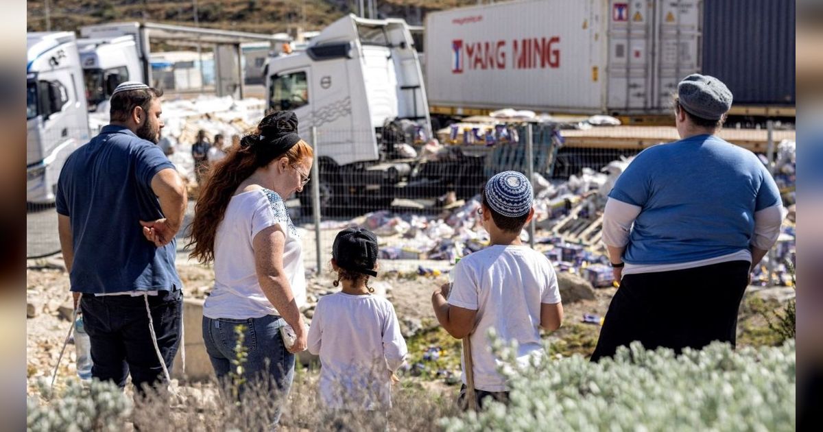 Video Warga Israel Ramai Dirikan Pos Pemeriksaan Ilegal, Halangi Bantuan Air & Makanan untuk Palestina