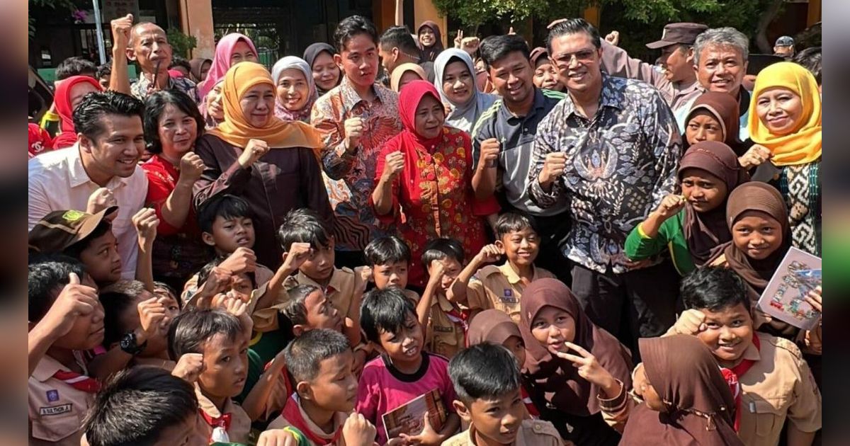 Bagi-Bagi Buku Bergambar Jan Ethes ke Siswa SD Surabaya Disorot, Ini Penjelasan Gibran