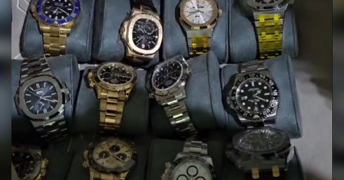 Penampakan Belasan Jam Tangan Mewah Rolex Hingga Patek Philippe yang Dicuri Hendra dkk di Toko PIK