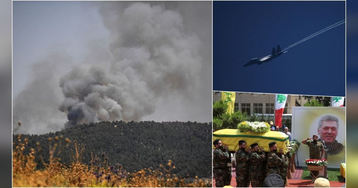 FOTO: Ngamuk Komandan Senior Tewas, Hizbullah Hujani Wilayah Utara Israel dengan Ratusan Roket