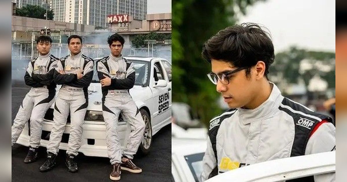 Foto-Foto Al Ghazali Siap Ikut Turnamen dengan Tim Drifting Seven Speed Motorsport