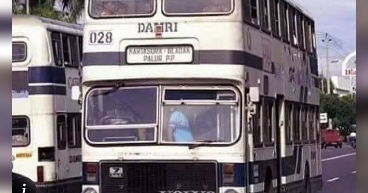 10 Potret Bus Jadul Damri, Desainnya Klasik Banget Tapi Simpan Banyak Kenangan