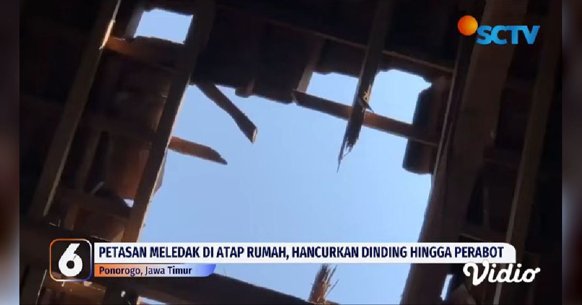 Kronologi Petasan Meledak di Atap Rumah Warga Ponorogo, Pemilik Rumah Baru Pulang Salat Iduladha