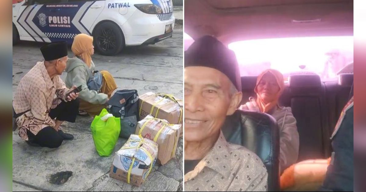 Lihat Kakek-Nenek Termenung Kebingungan di Jalan, Pria Ini Rela Antar Pasutri Lansia yang Ingin Pergi Bertemu Cucunya