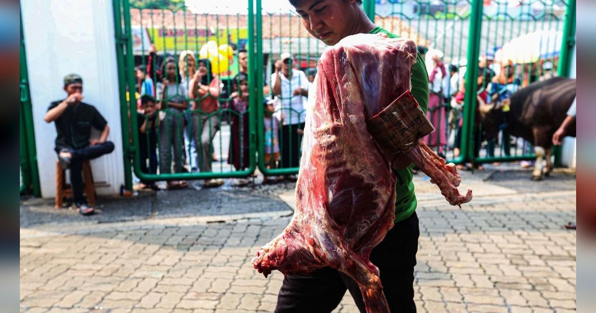 Deretan Sapi Pejabat yang Disembelih di Masjid Istiqlal