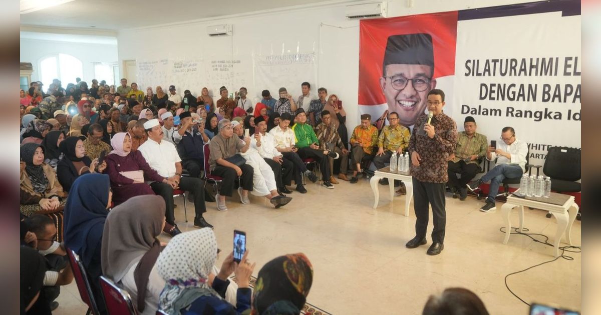 Ketemu Relawan Bahas Pilgub Jakarta, Anies Diteriaki 'Maju Tanpa Tukang Pisang'