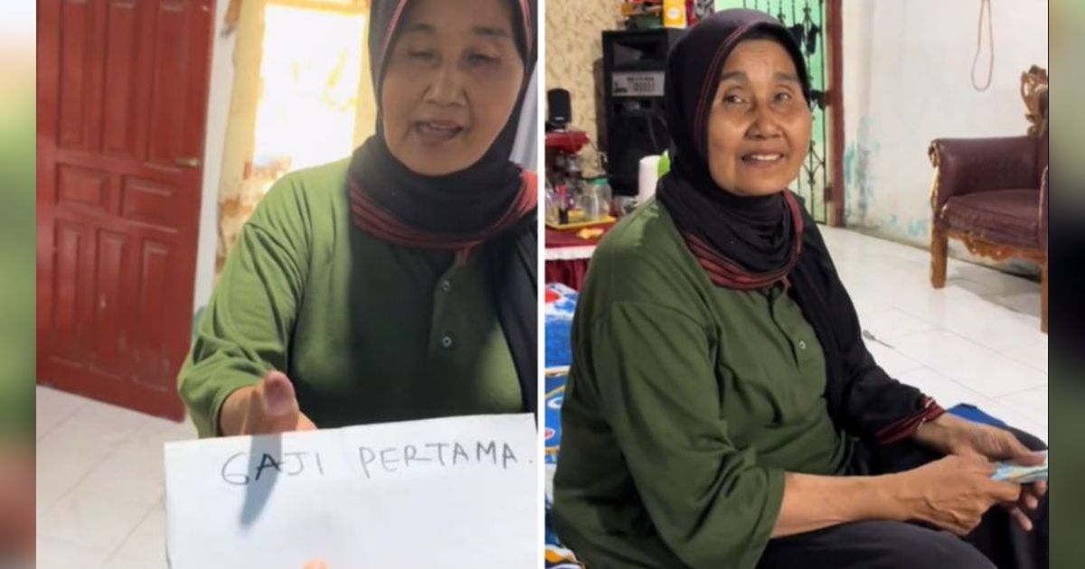 Beri Gaji Pertama untuk Ibunda, Aksi Anak Perempuan Ini Viral Bikin Haru