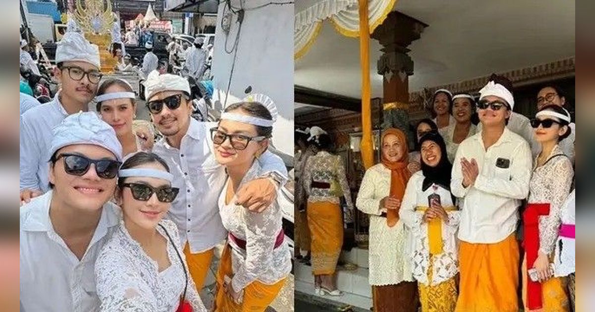 Momen Pasangan Rizky Febian dan Mahalini Ikut Upacara Memukur di Bali