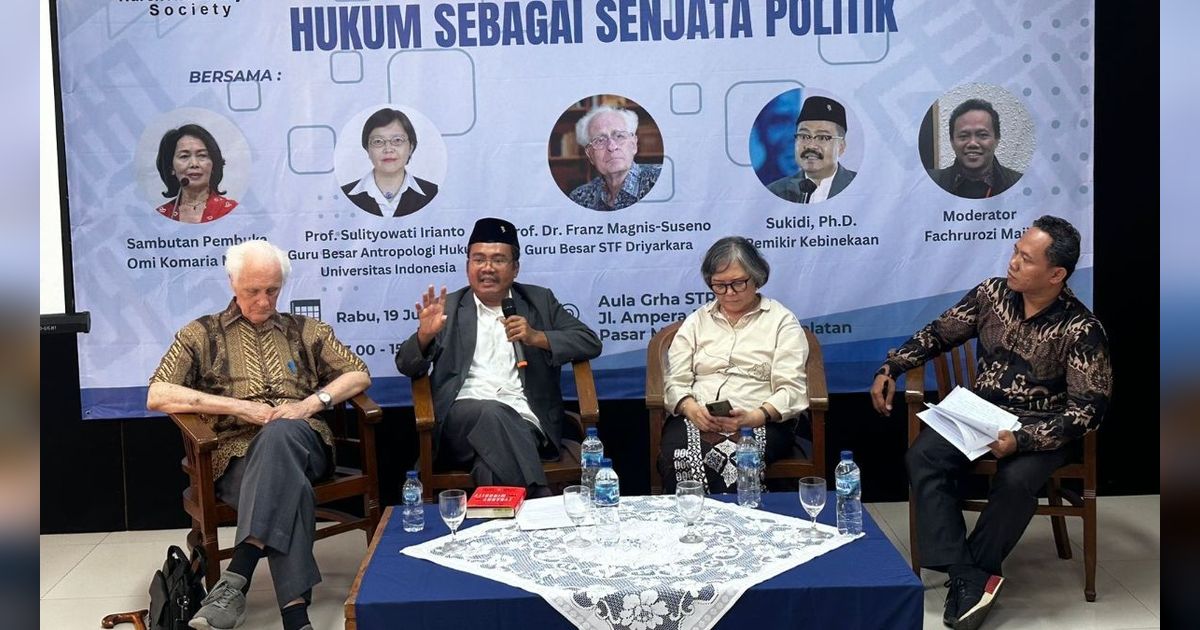 Romo Magnis: Ada Kesan Hukum Jadi Alat Bungkam