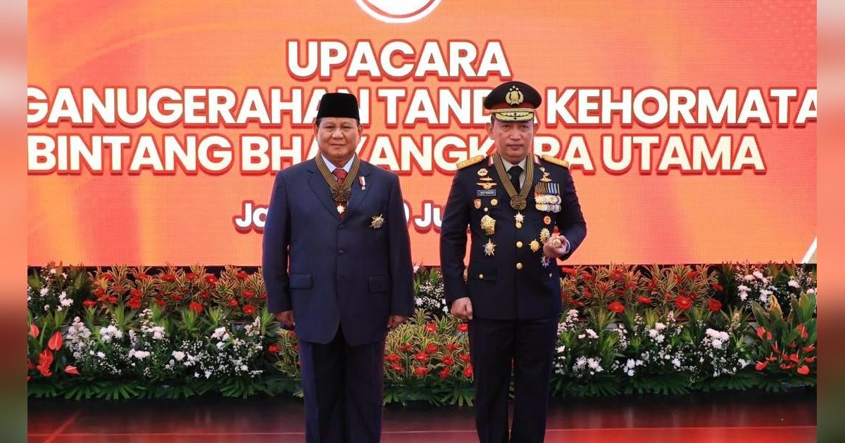 Makna Tanda Kehormatan Bintang Bhayangkara Utama Polri yang Diterima Prabowo Subianto