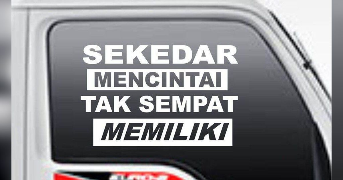 35 Kata-Kata Lucu di Kaca Mobil Truk yang Inspiratif dan Kocak Banget
