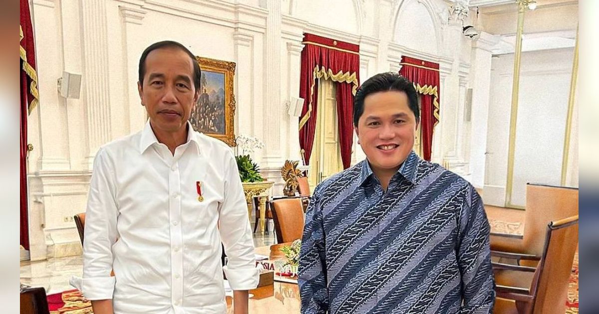 Erick Thohir Bawakan Kado Ini di Hari Ulang Tahun Jokowi