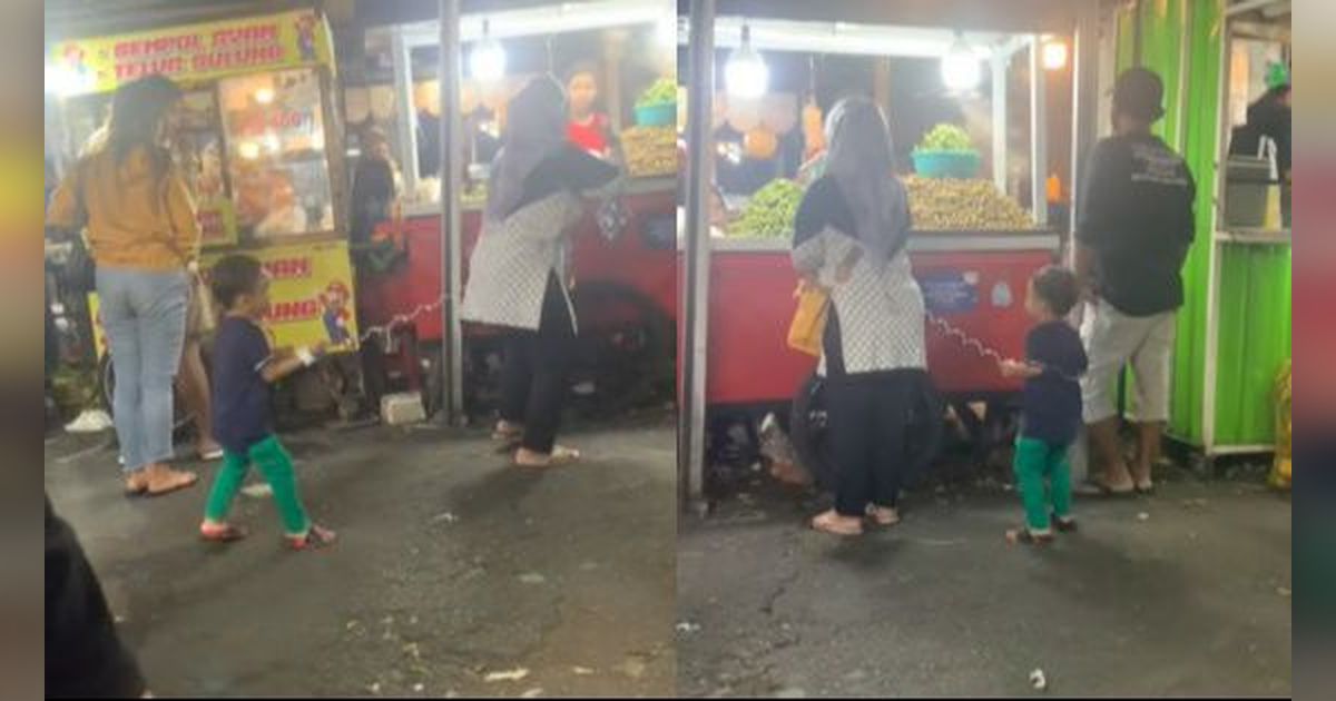 Cara Unik Ibu Jaga Anak Agar Tak Hilang, Netizen Ramai Minta Spill