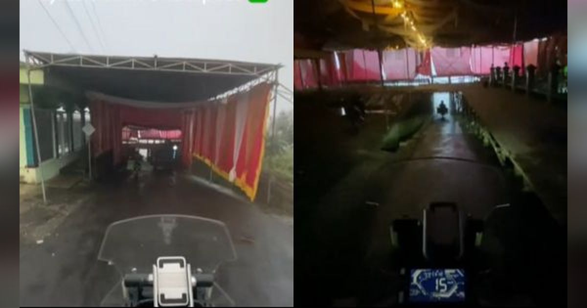 Win Win Solution! Konsep Panggung dan Tenda Hajatan Underpass Ini Gak Bikin Pengguna Jalan Sewot