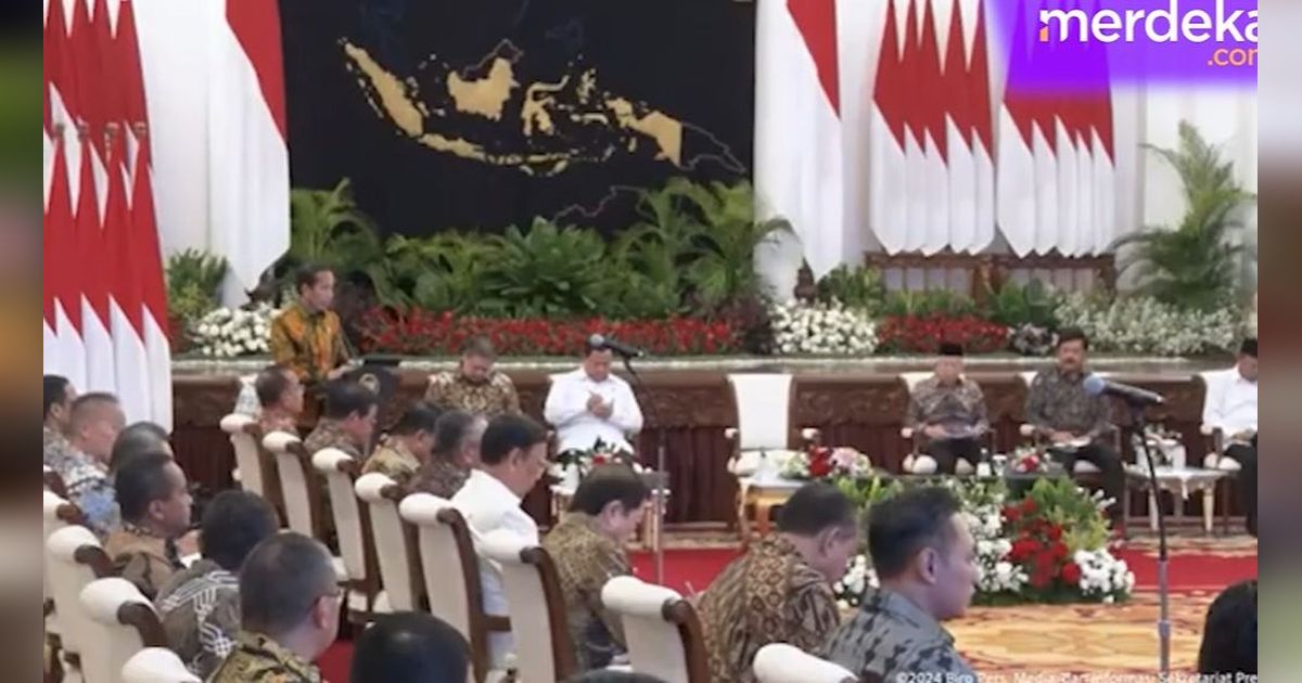 VIDEO: Bahas Keadaan Genting, Prabowo Duduk Sejajar Dengan Jokowi dan Pemimpin Menteri