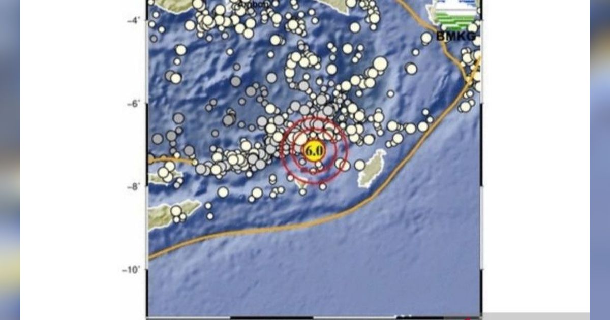 Penjelasan BMKG Pemicu Gempa Magnitudo 6 di Maluku