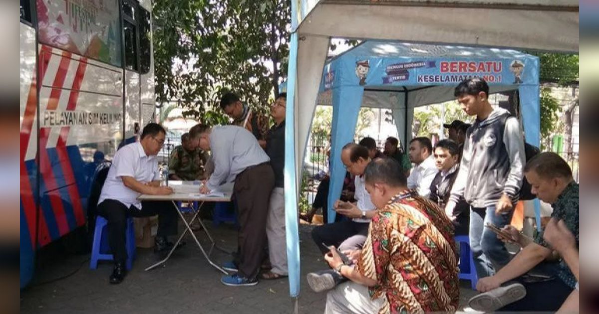 Catat, Lima Lokasi dan Waktu Layanan SIM Keliling di Jakarta Hari Ini