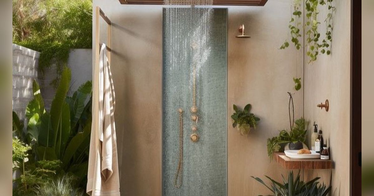 8 Ide Desain Interior Kamar Mandi dengan Shower yang Bikin Betah Berlama-Lama