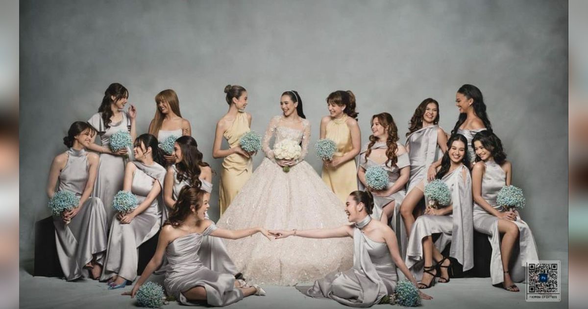 Cantik-Cantik Semua, Potret Beby Tsabina Bareng Bridesmaid di Pernikahannya Sukses Buat Netizen Terpana