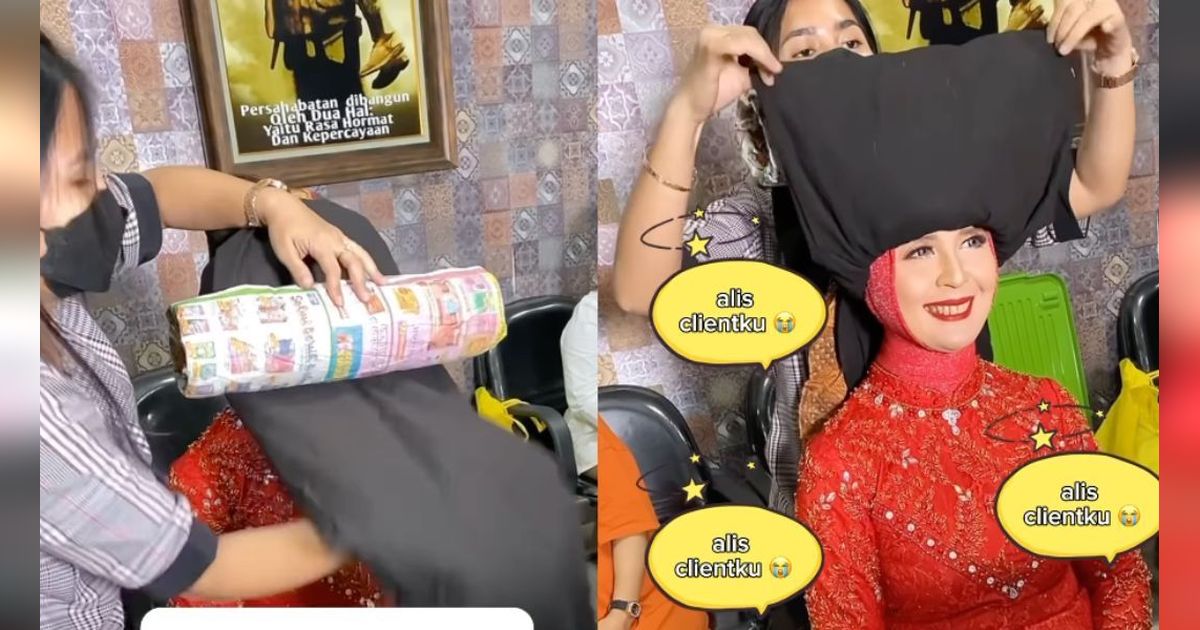 Proses Pemakaian Tudung Karo Bikin MUA Deg-degan, Warganet: Untung Makeupnya Anti Badai
