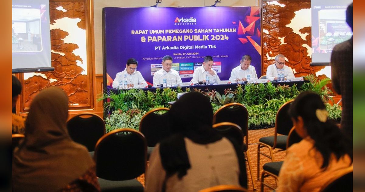 Pendapatan Arkadia Digital Media Tahun 2023 Tumbuh 40 Persen Jadi Rp57,89 Miliar